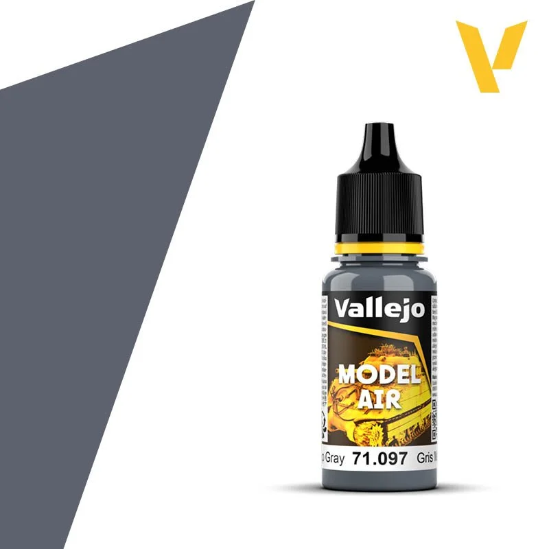 Vallejo 18ml Model Air Medium Gunship Gray (71.097)