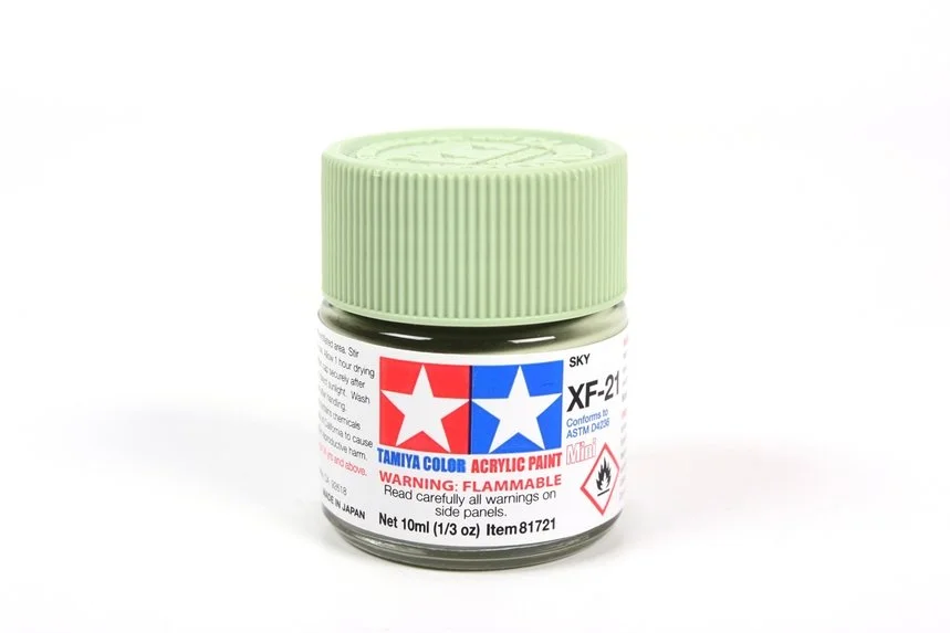 Tamiya 10ml-1/3oz Acrylic Mini XF-21 Sky