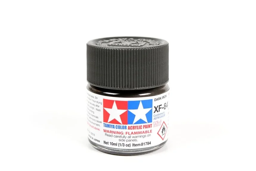 Tamiya 10ml-1/3oz Acrylic Mini XF-84 Matte Dark Iron