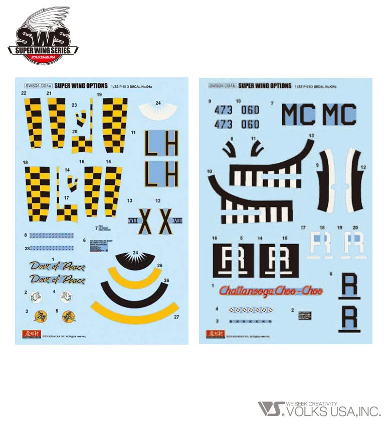 1/32 SWOP P-51D Mustang Decal Set 4 (353FG / 20FG 79FS)
