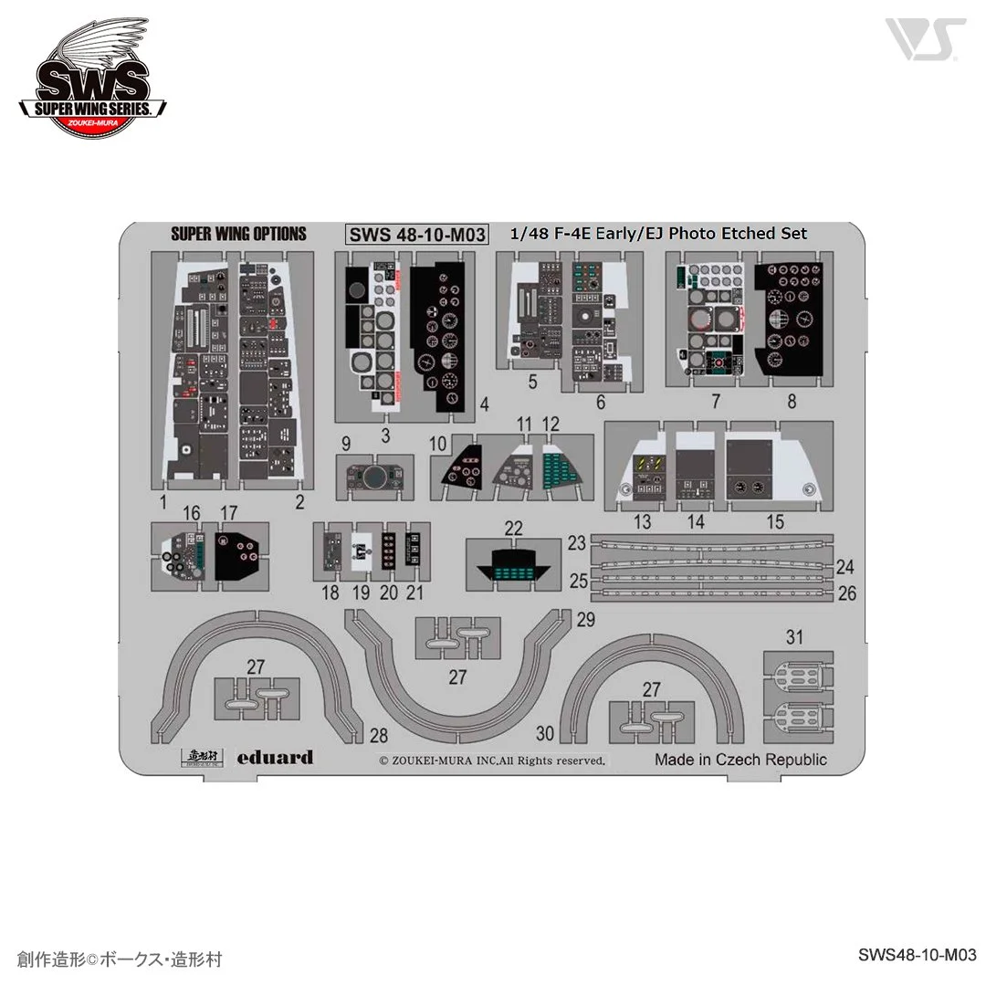 1/48 SWOP F-4E Early/EJ Photo-Etched Set