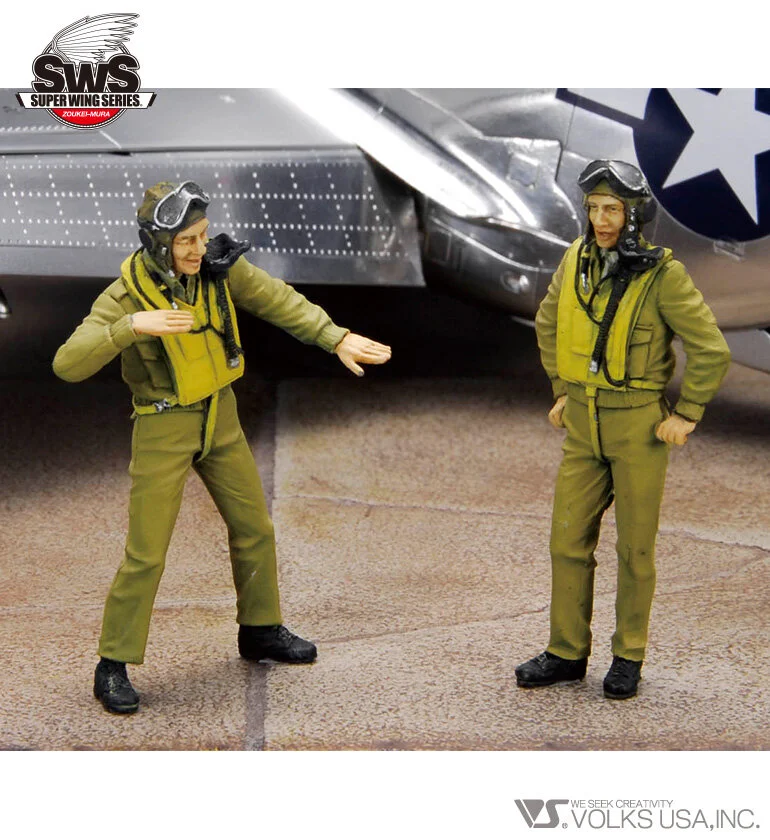 1/32 SWOP P-51D Mustang Pilot Briefing Figures #SWS04-F02