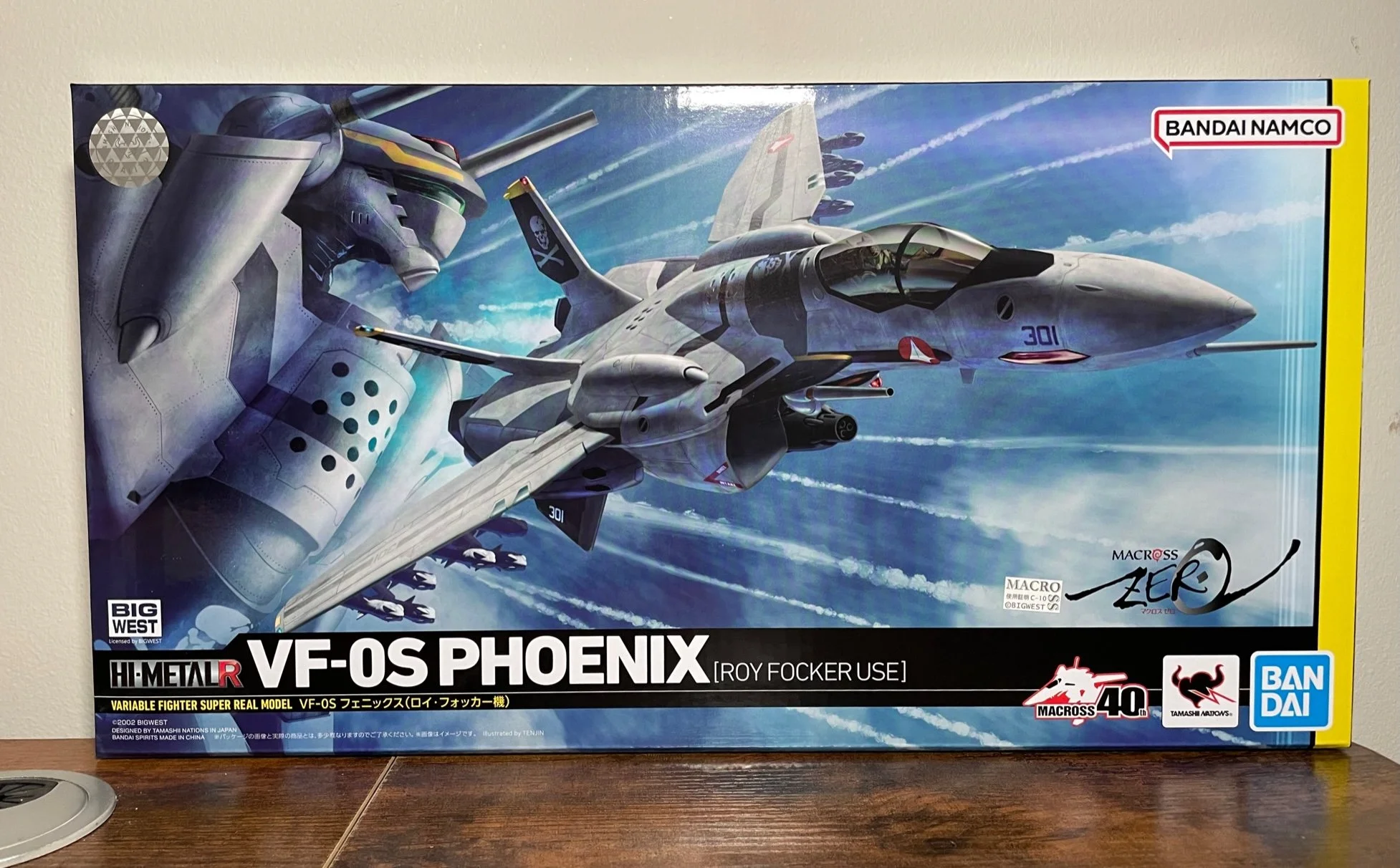 Bandai VF-OS Phoenix (Roy Focker Use) "Macross Zero" Hi-MetalR