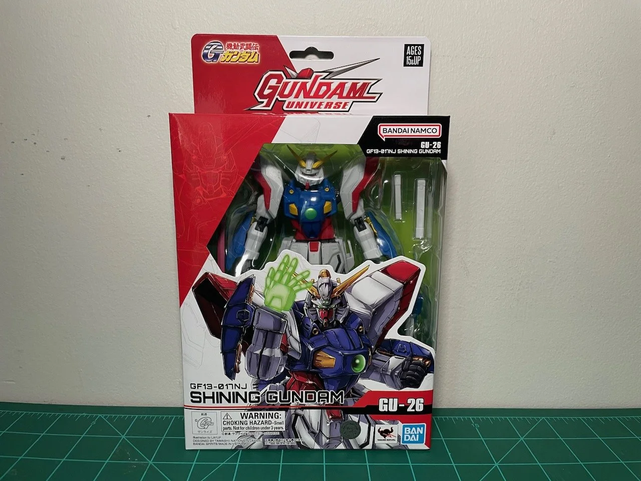 Bandai GF-13-017NJ Shining Gundam "Mobile Fighter G Gundam" GU-26