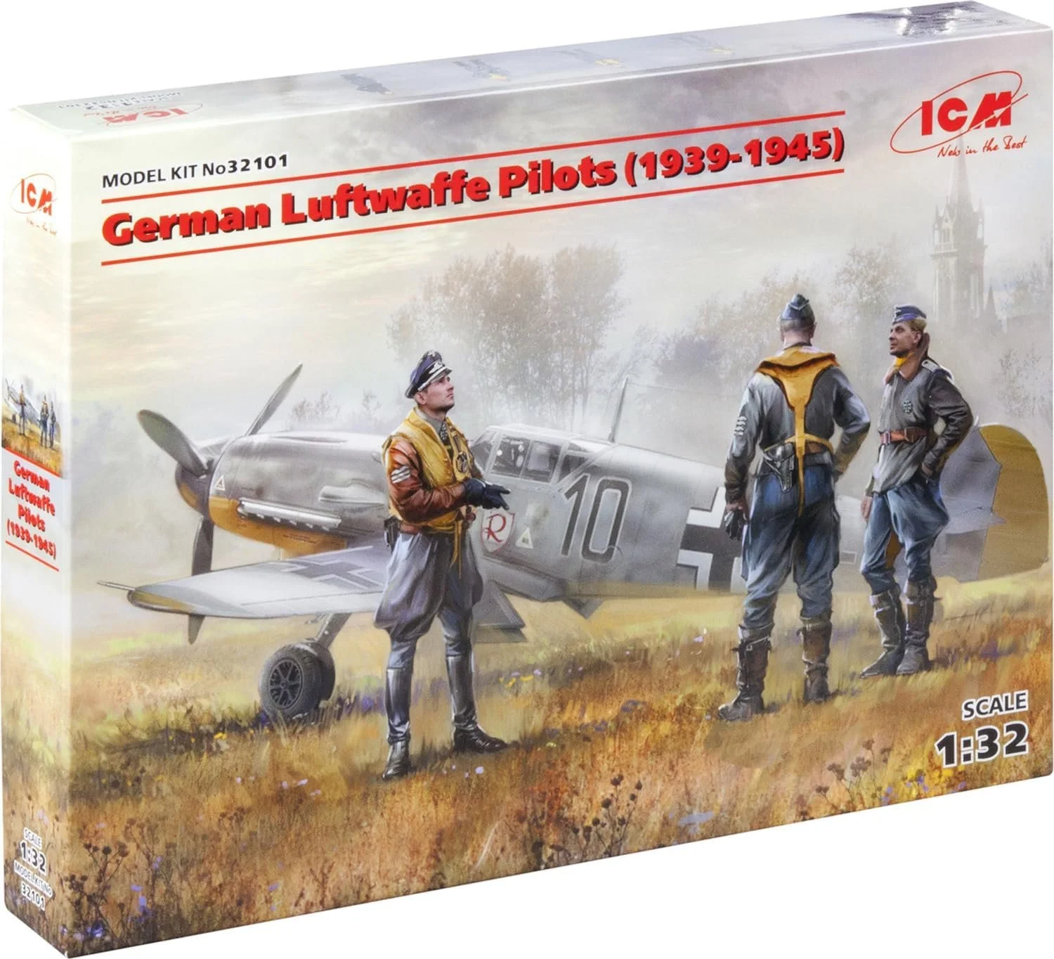1/32 ICM WWII German Luftwaffe Pilots 1935-1945 (3) #32101