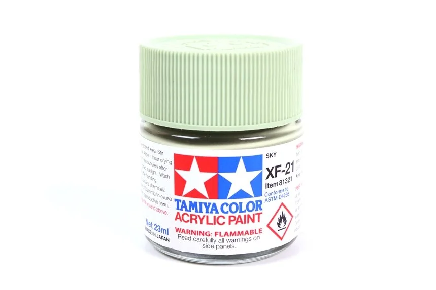 Tamiya 23ml-3/4oz Acrylic XF-21 Sky #81321