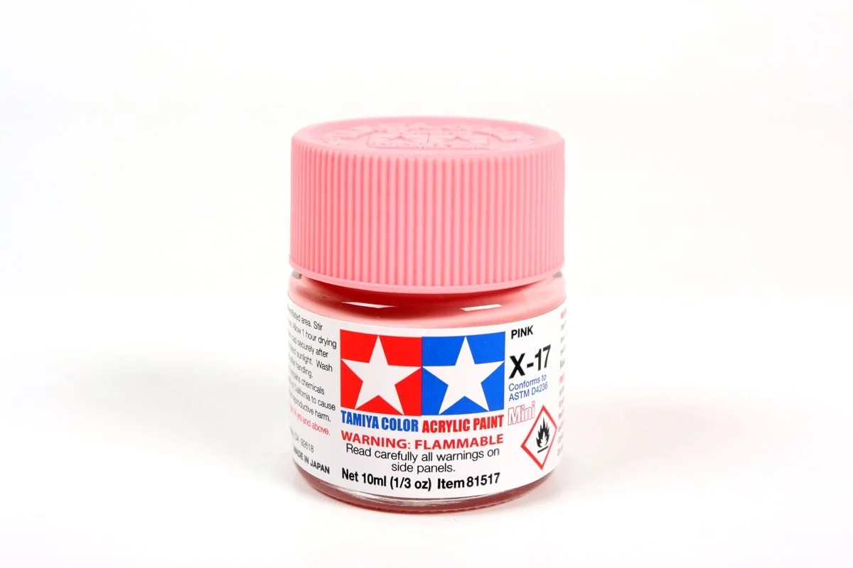 Tamiya 10ml-1/3oz Acrylic Mini X-17 Pink #81517