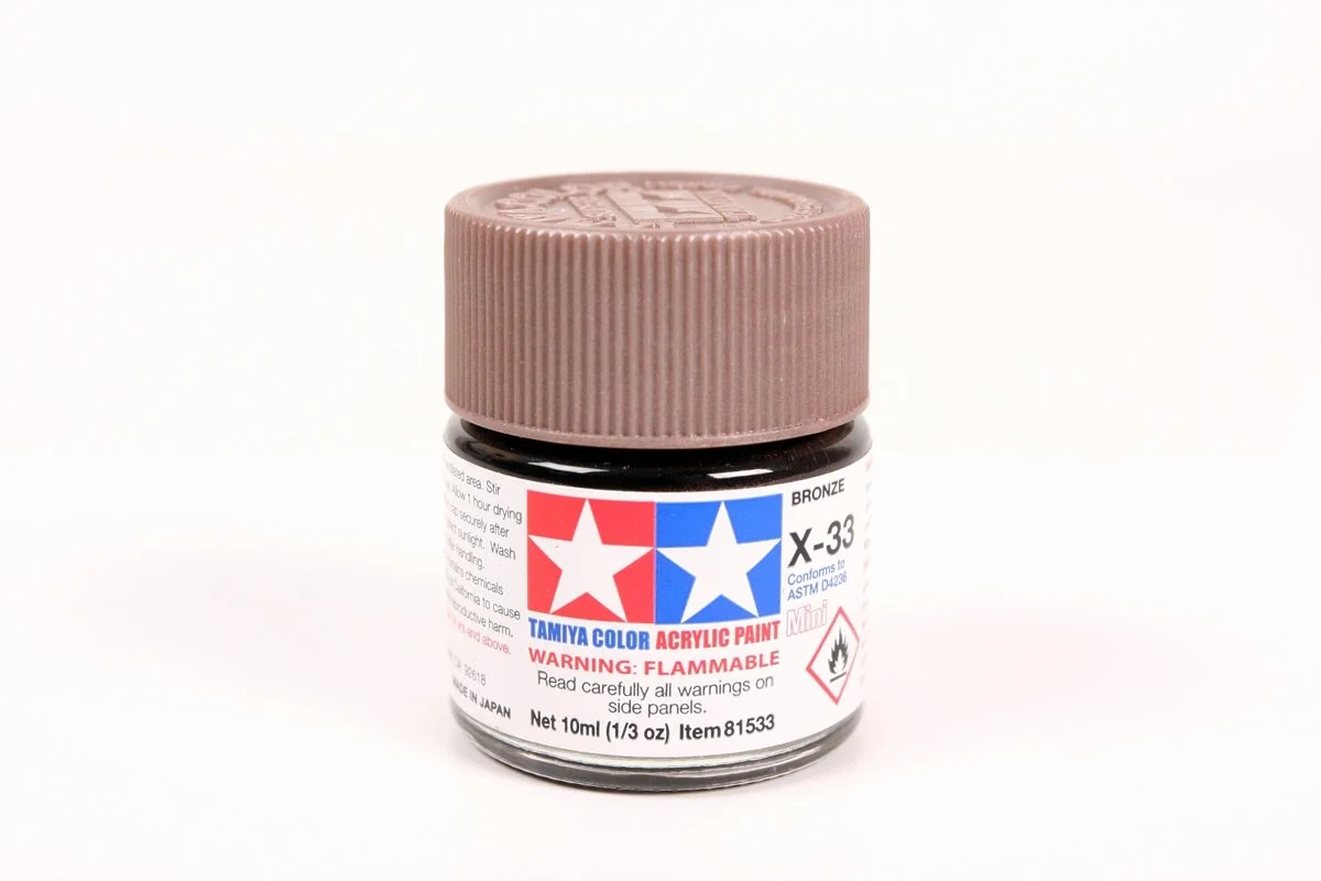 Tamiya 10ml-1/3oz Acrylic Mini X-33 Bronze #81533