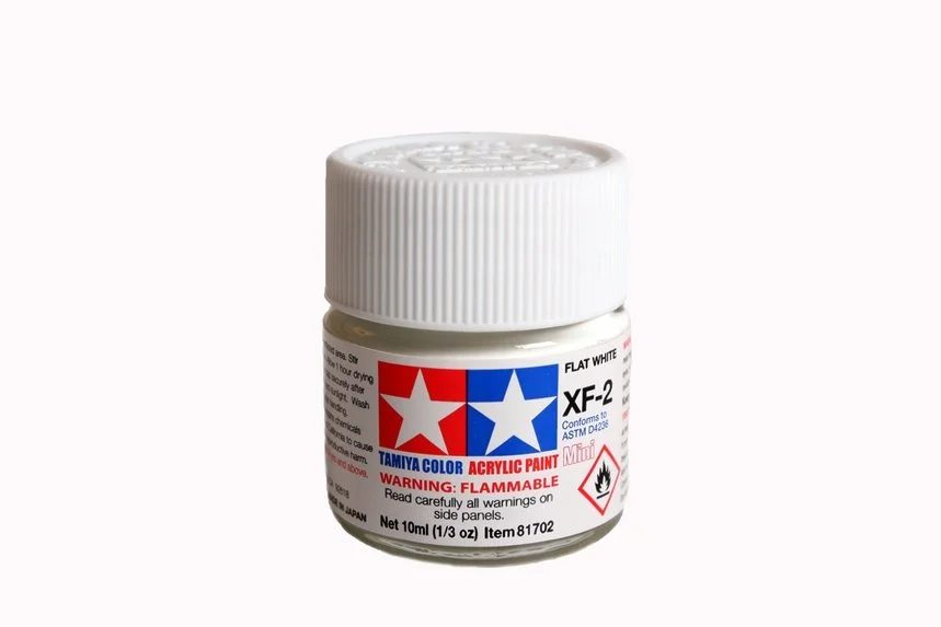 Tamiya 10ml-1/3oz Acrylic Mini XF-2 Flat White #81702