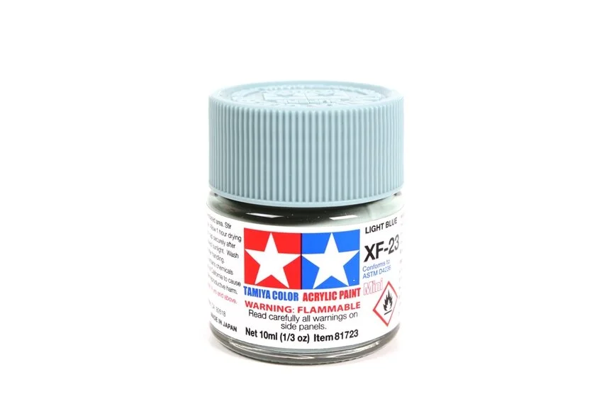 Tamiya 10ml-1/3oz Acrylic Mini XF-23 Light Blue #81723