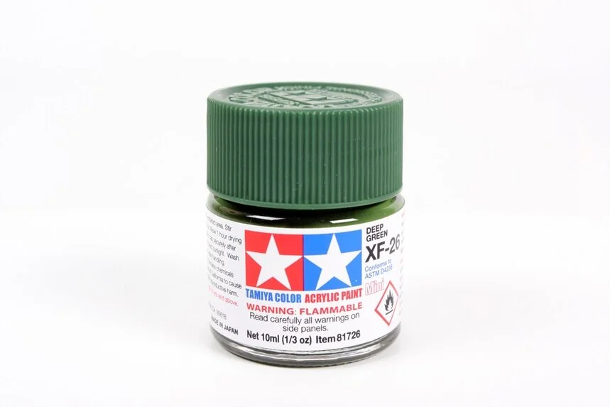 Tamiya 10ml-1/3oz Acrylic Mini XF-26 Deep Green #81726