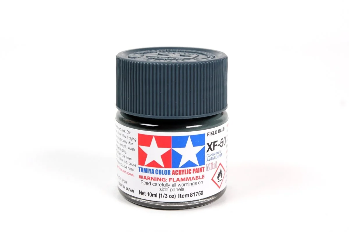 Tamiya 10ml-1/3oz Acrylic Mini XF-50 Field Blue #81750
