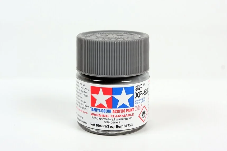 Tamiya 10ml-1/3oz Acrylic Mini XF-53 Neutral Grey #81753