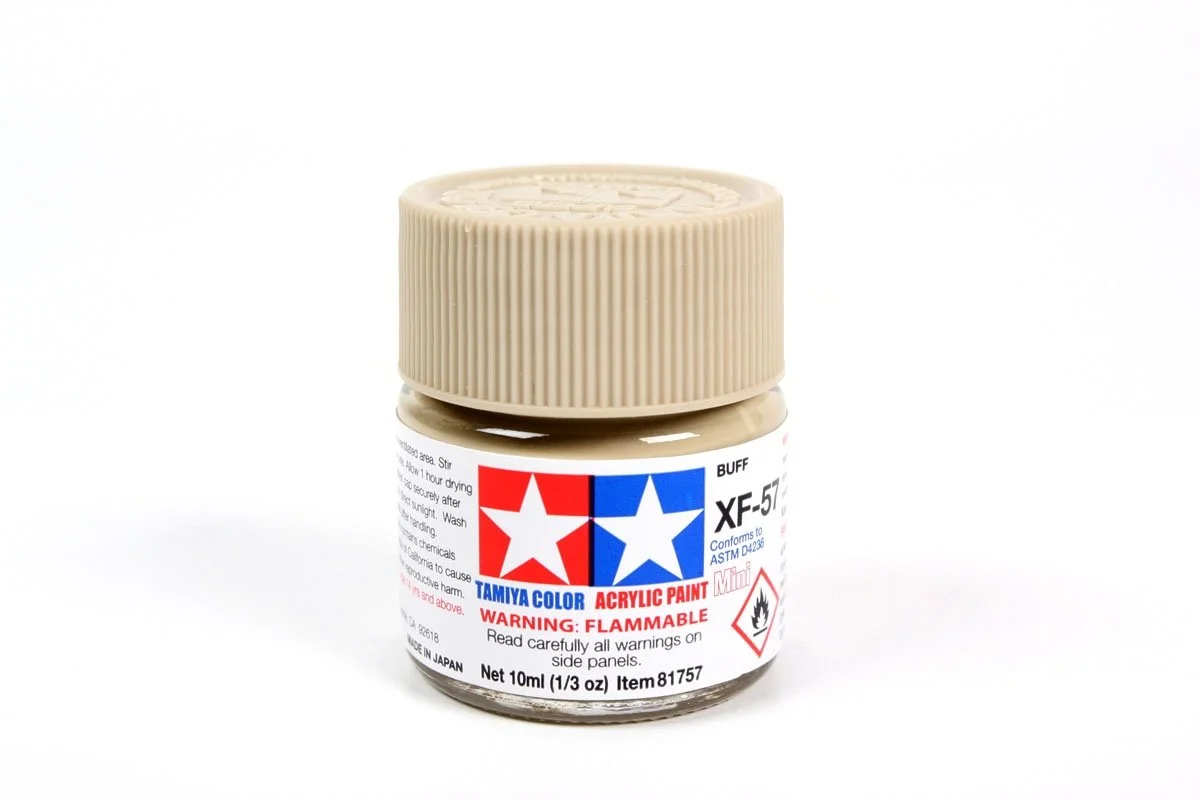 Tamiya 10ml-1/3oz Acrylic Mini  XF-57 Buff #81757