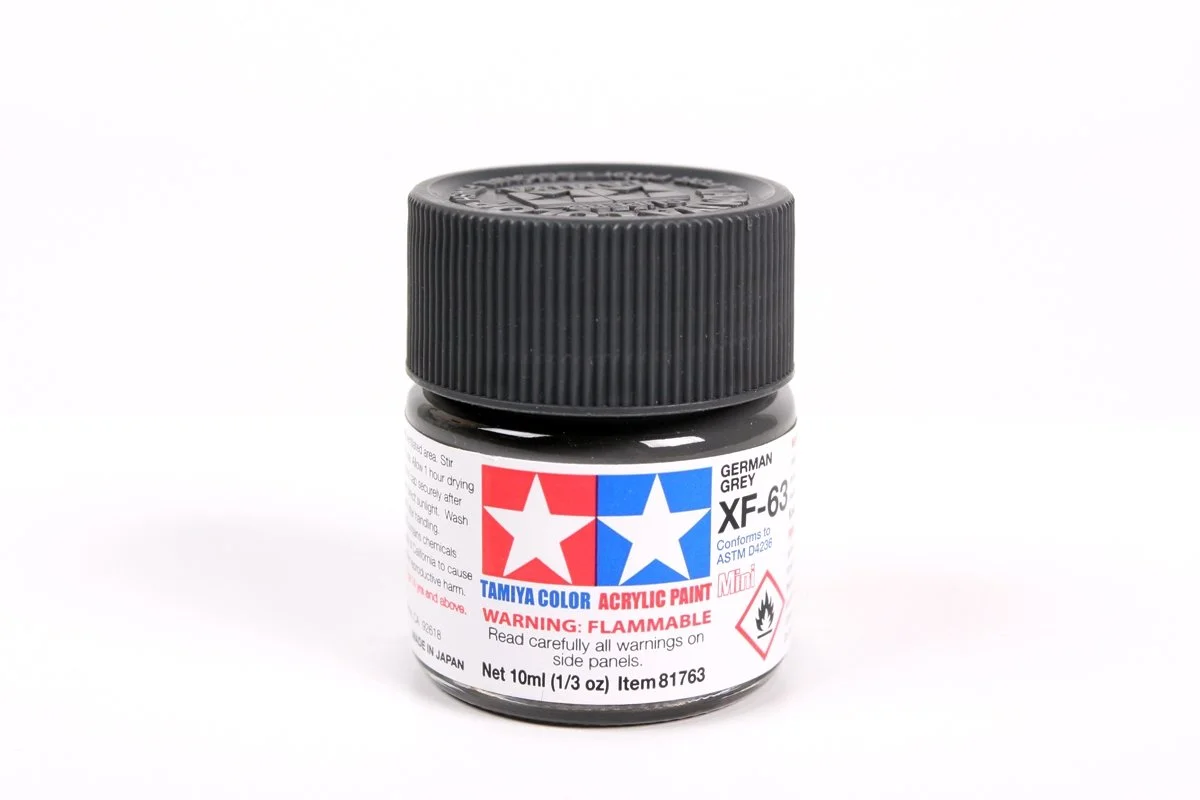 Tamiya 10ml-1/3oz Acrylic Mini XF-63 German Grey #81763