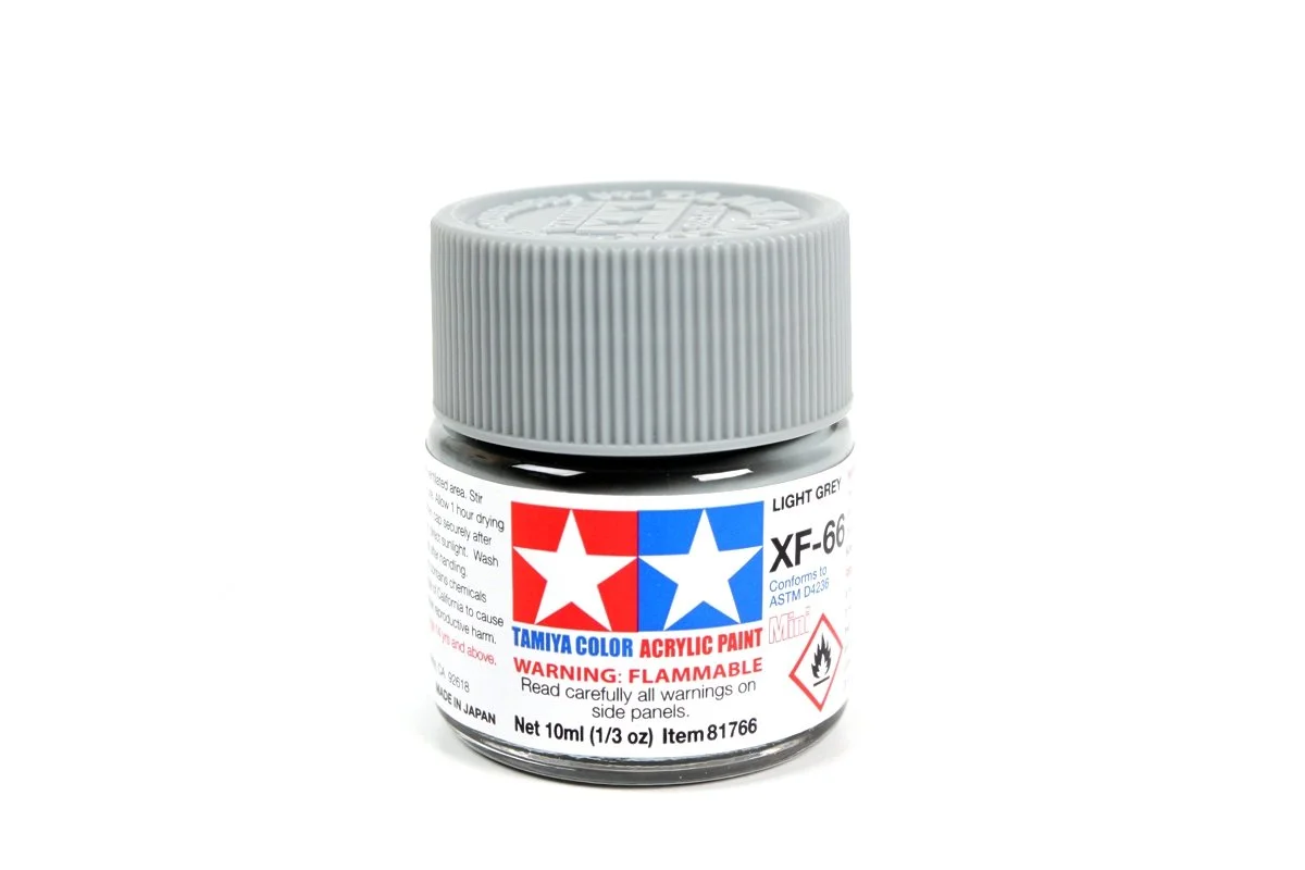 Tamiya 10ml-1/3oz Acrylic Mini XF-66 Light Grey #81766