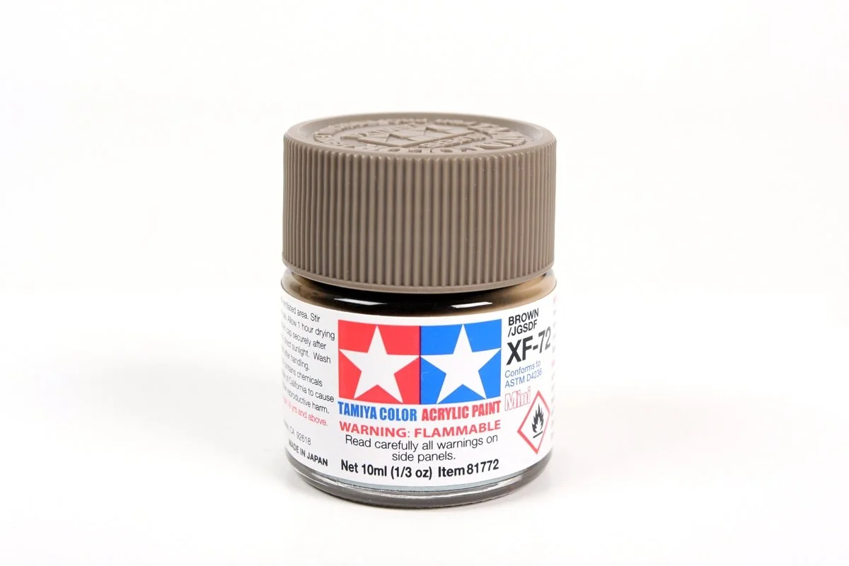 Tamiya 10ml-1/3oz Acrylic Mini XF-72 Brown (JGSDF) #81772