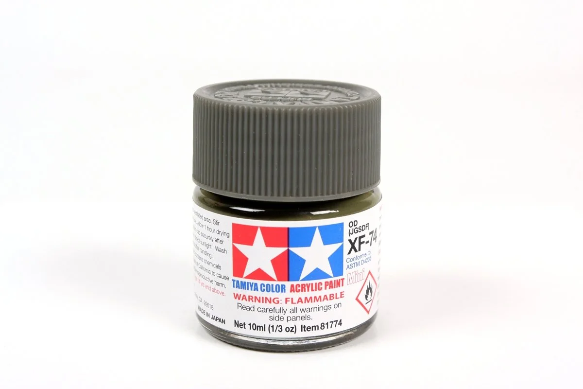 Tamiya 10ml-1/3oz Acrylic Mini XF-74 Olive Drab (JGSDF) #81774