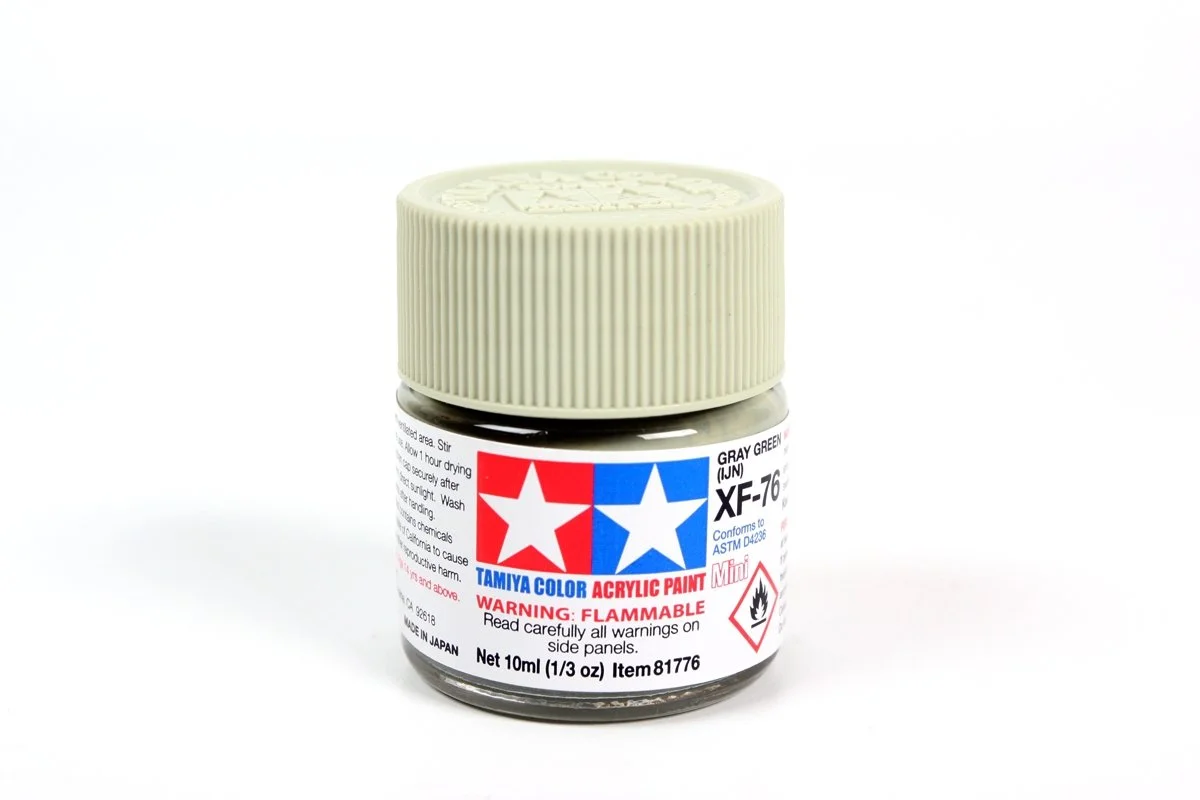 Tamiya 10ml-1/3oz Acrylic Mini XF-76 Gray Green (IJN) #81776