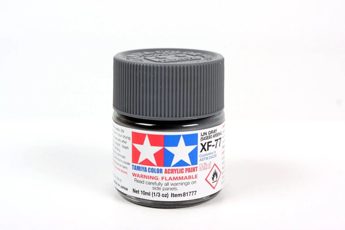Tamiya 10ml-1/3oz Acrylic Mini XF-77 IJN Gray (Sasebo Arsenal) #81777