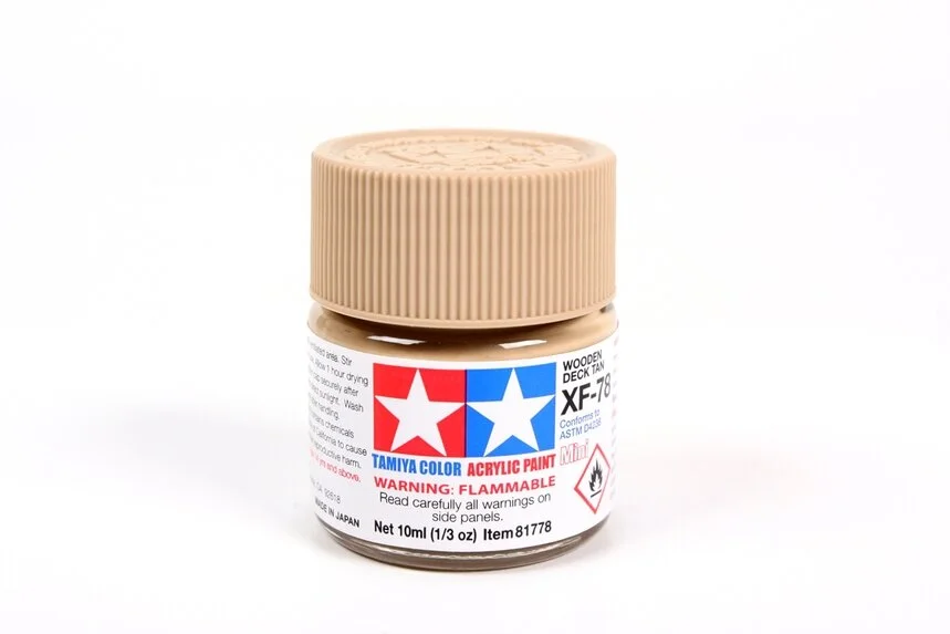 Tamiya 10ml-1/3oz Acrylic Mini XF-78 Wooden Deck #81778