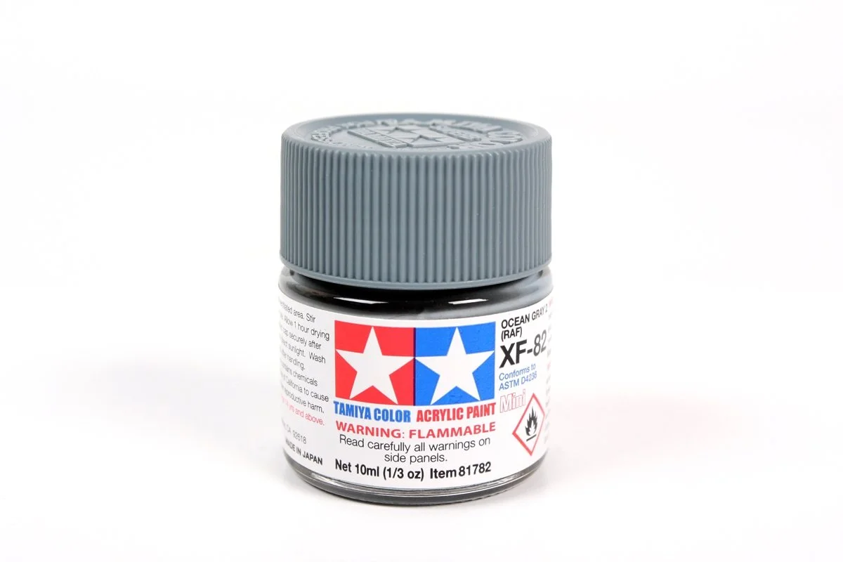 Tamiya 10ml-1/3oz Acrylic Mini XF-82 Ocean Gray 2 (RAF) #81782