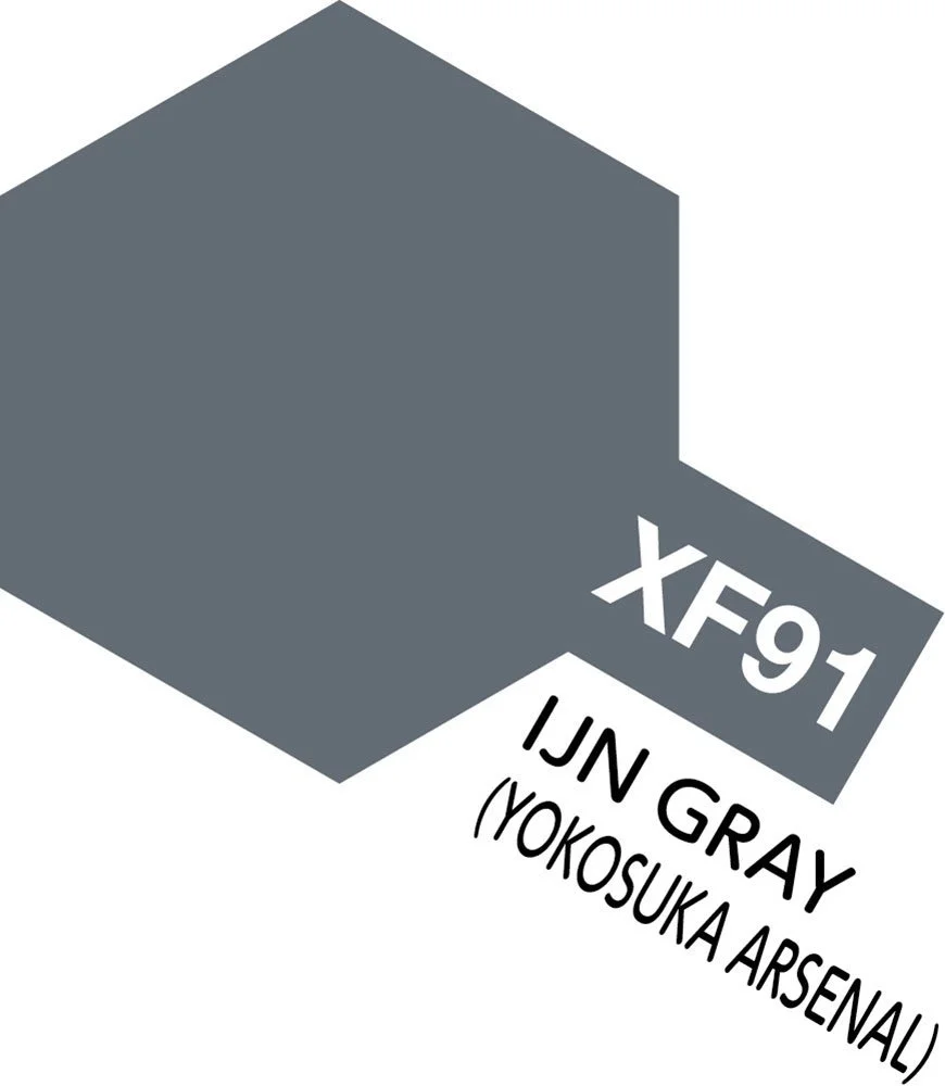Tamiya 10ml-1/3oz Acrylic Mini XF-91 IJN Gray (Yokosuka Arsenal) #81791
