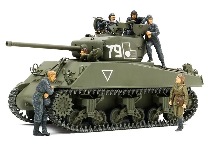 1/35 Tamiya M4A2(76)W Sherman "Red Army" (w/ 6 Figures) #25105-4200