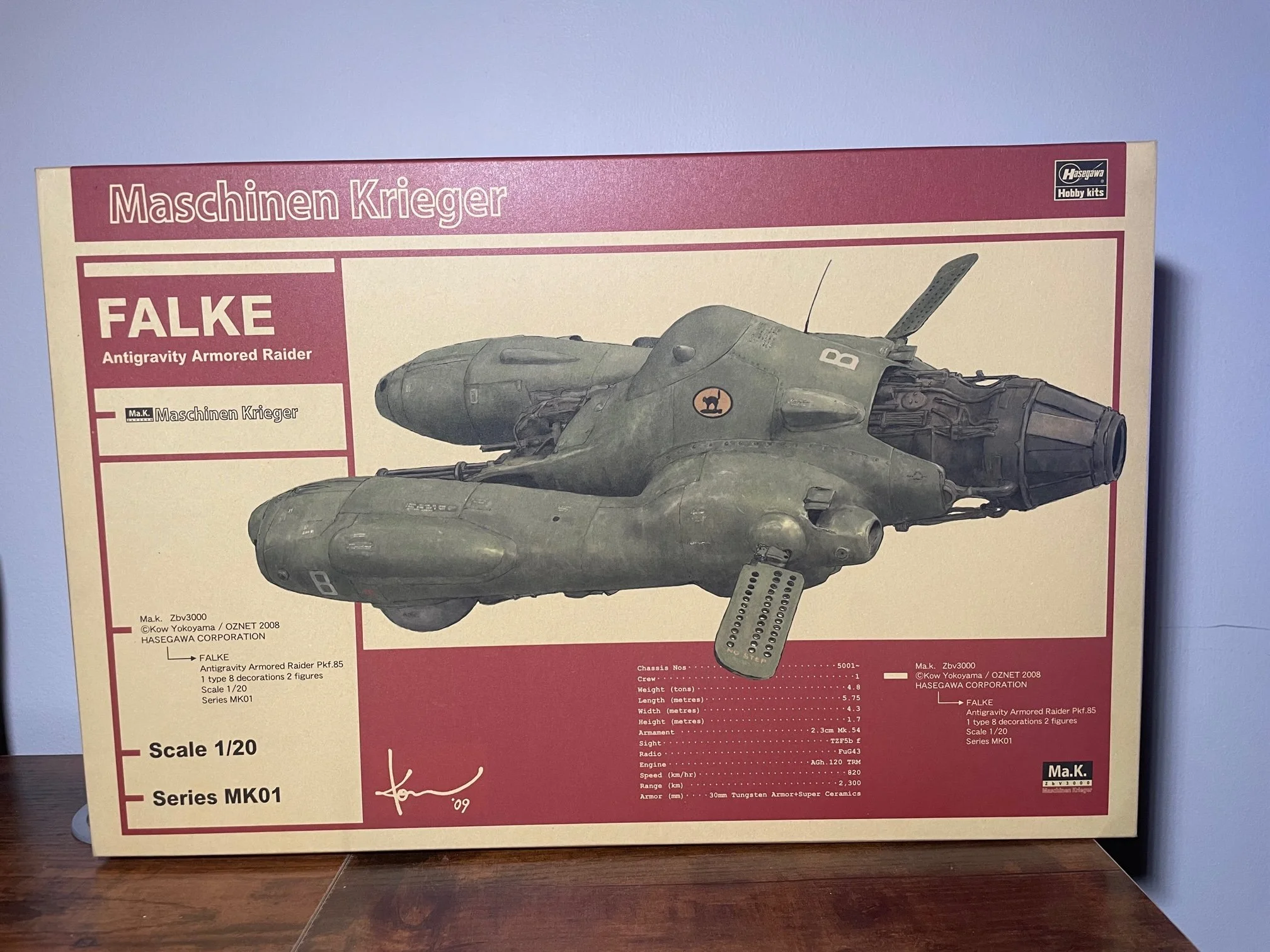 1/20 Hasegawa Maschinen Krieger Falke Antigravity Armored Raider Pkf85 #64001