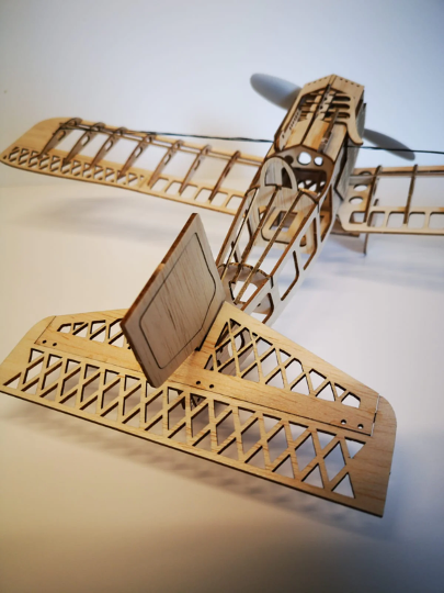 Henson's Flying Machines Junkers D1 21 inch [FREE FLIGHT] Balsa Kit