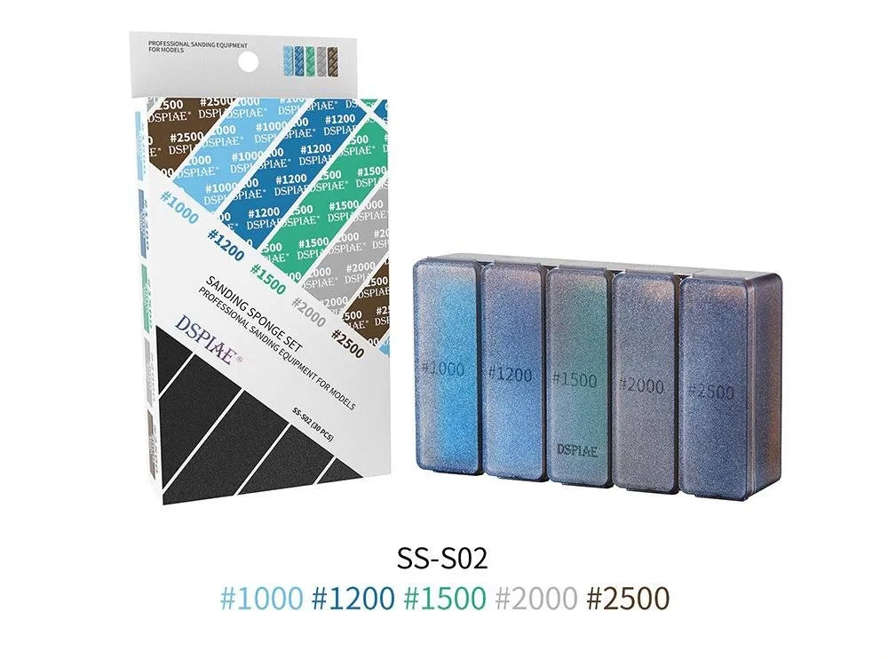 DSPIAE DSP-SS-S02 #1000-#2500 Sanding Sponge 30Pcs