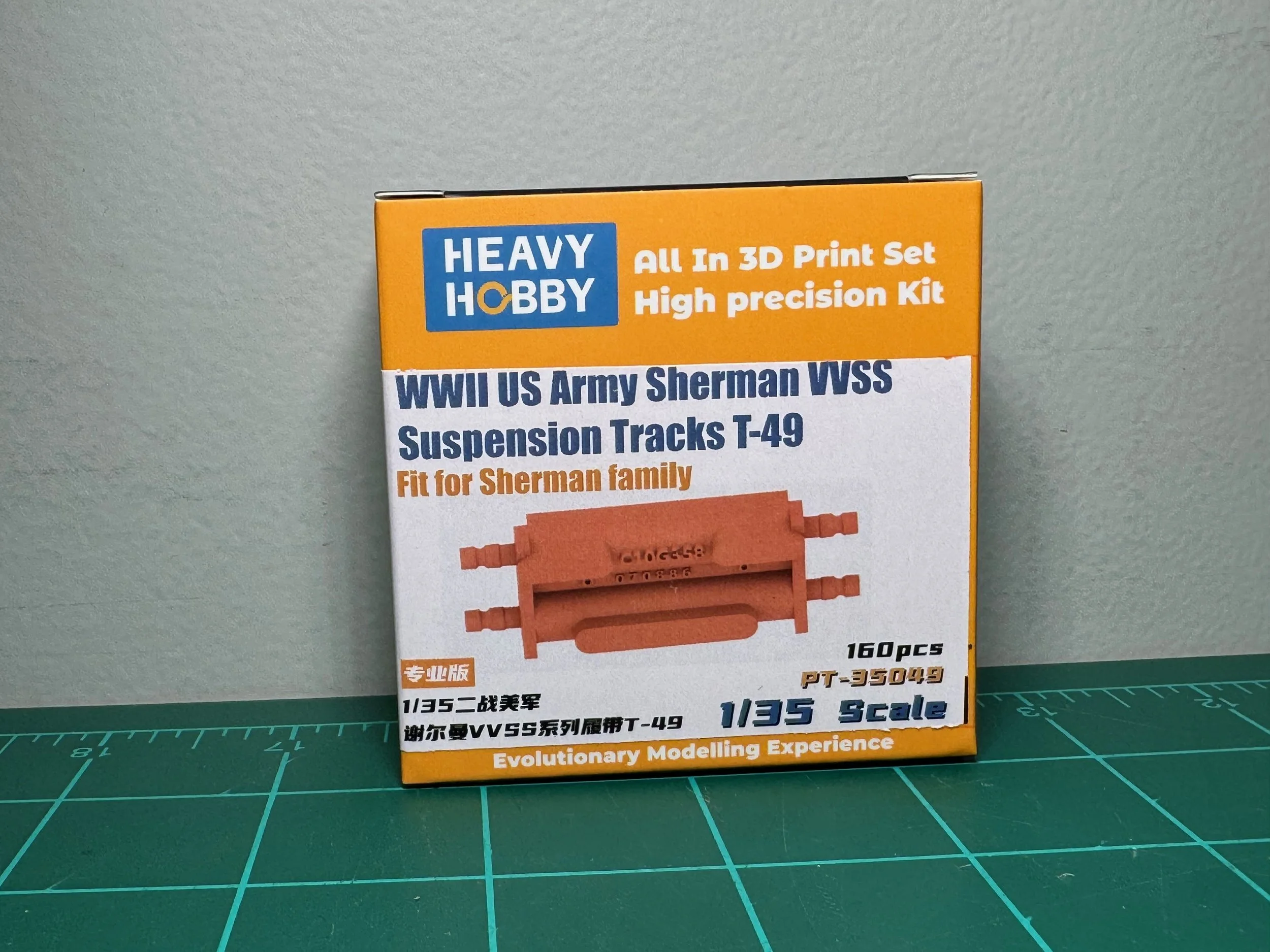 1/35 Heavy Hobby WWII US Army Sherman VVSS Suspension Tracks T-49 #PT-35049
