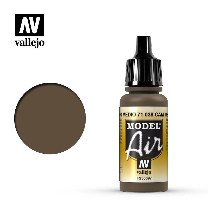 Vallejo 10ml Model Color Flanker Medium Brown (71.038)