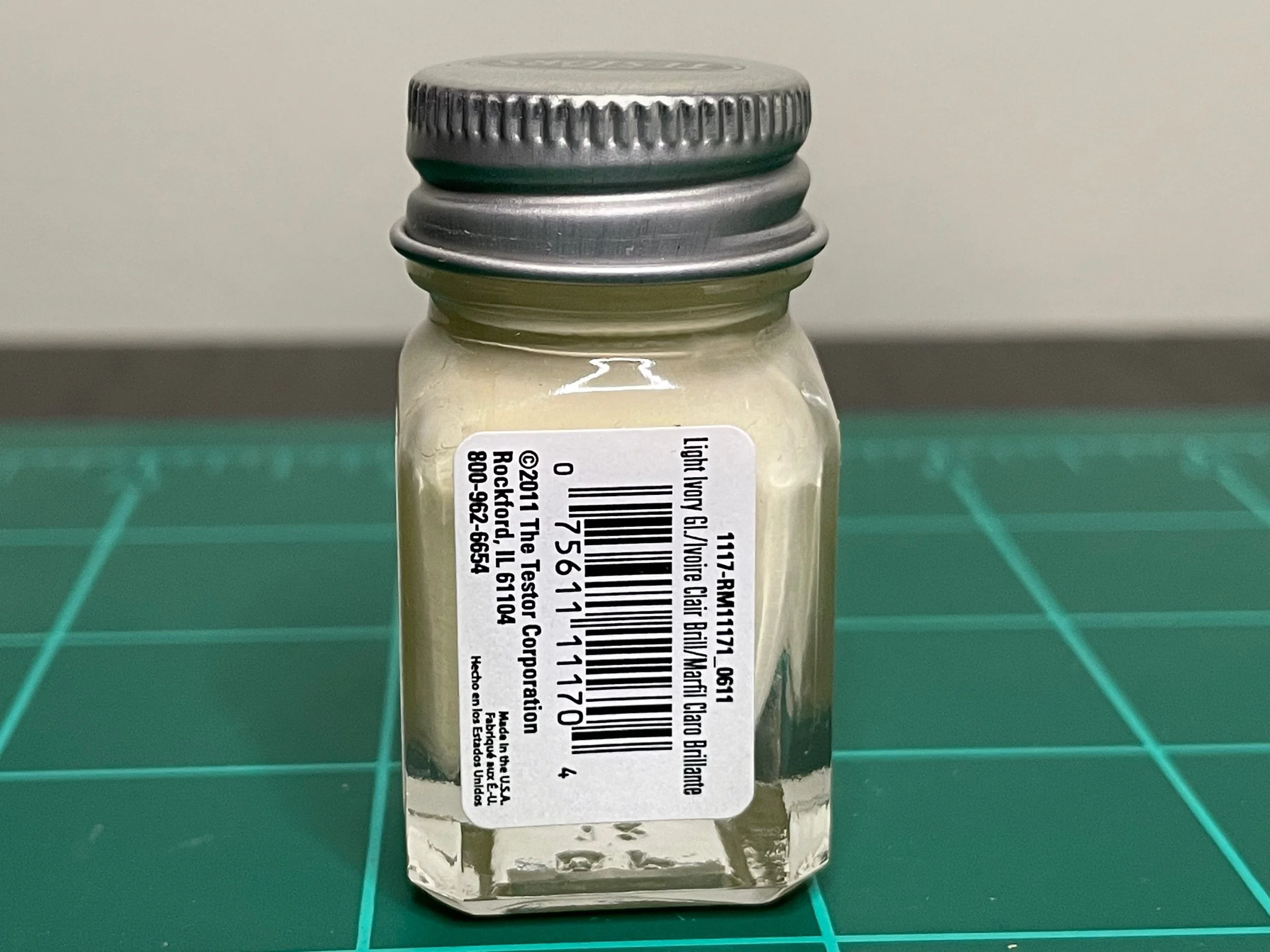 Testors Enamel 1/4oz-Light Ivory #1117