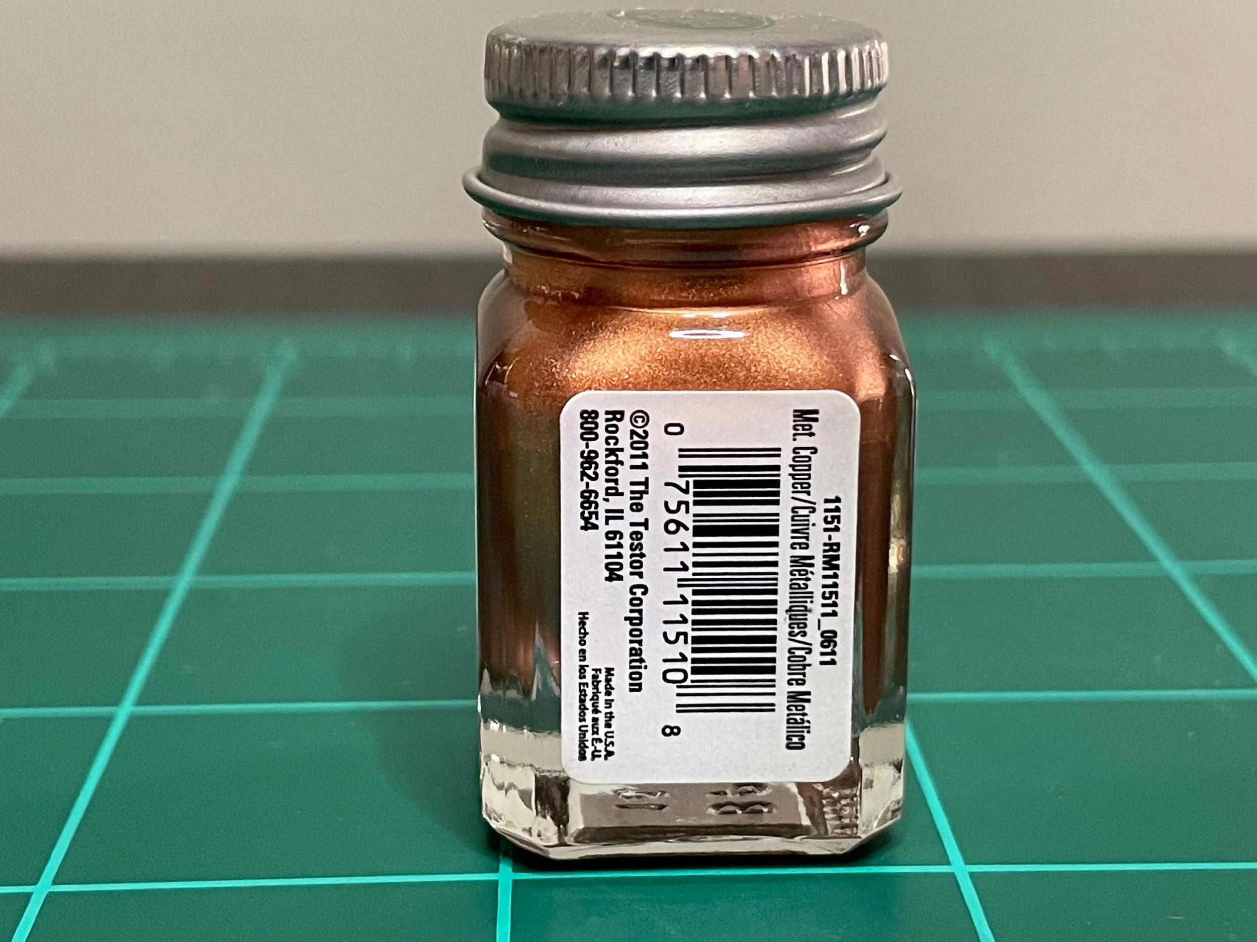 Testors Enamel 1/4oz-Metallic Copper #1151