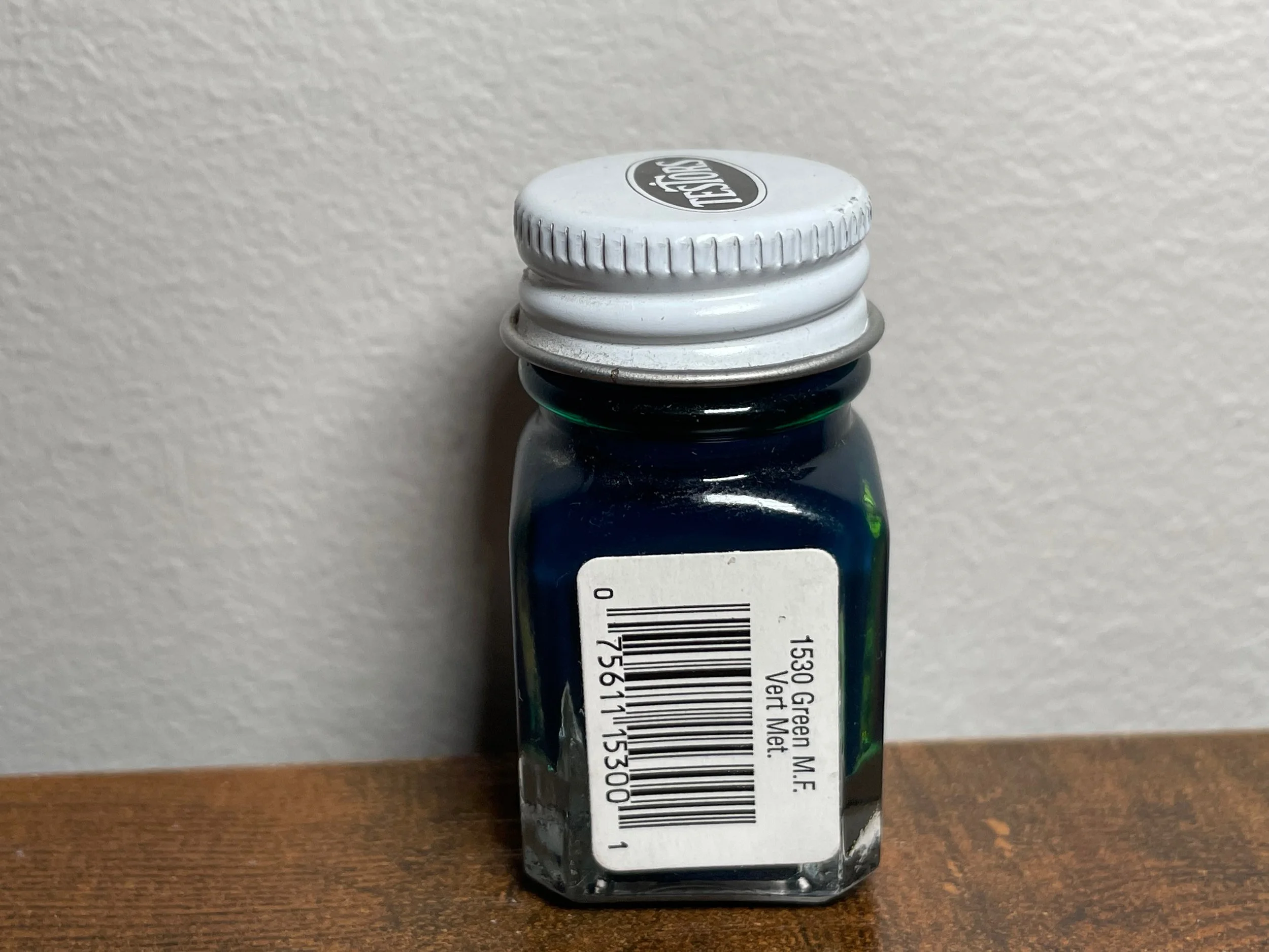 Testors Enamel 1/4oz-Green Metal Flake #1530