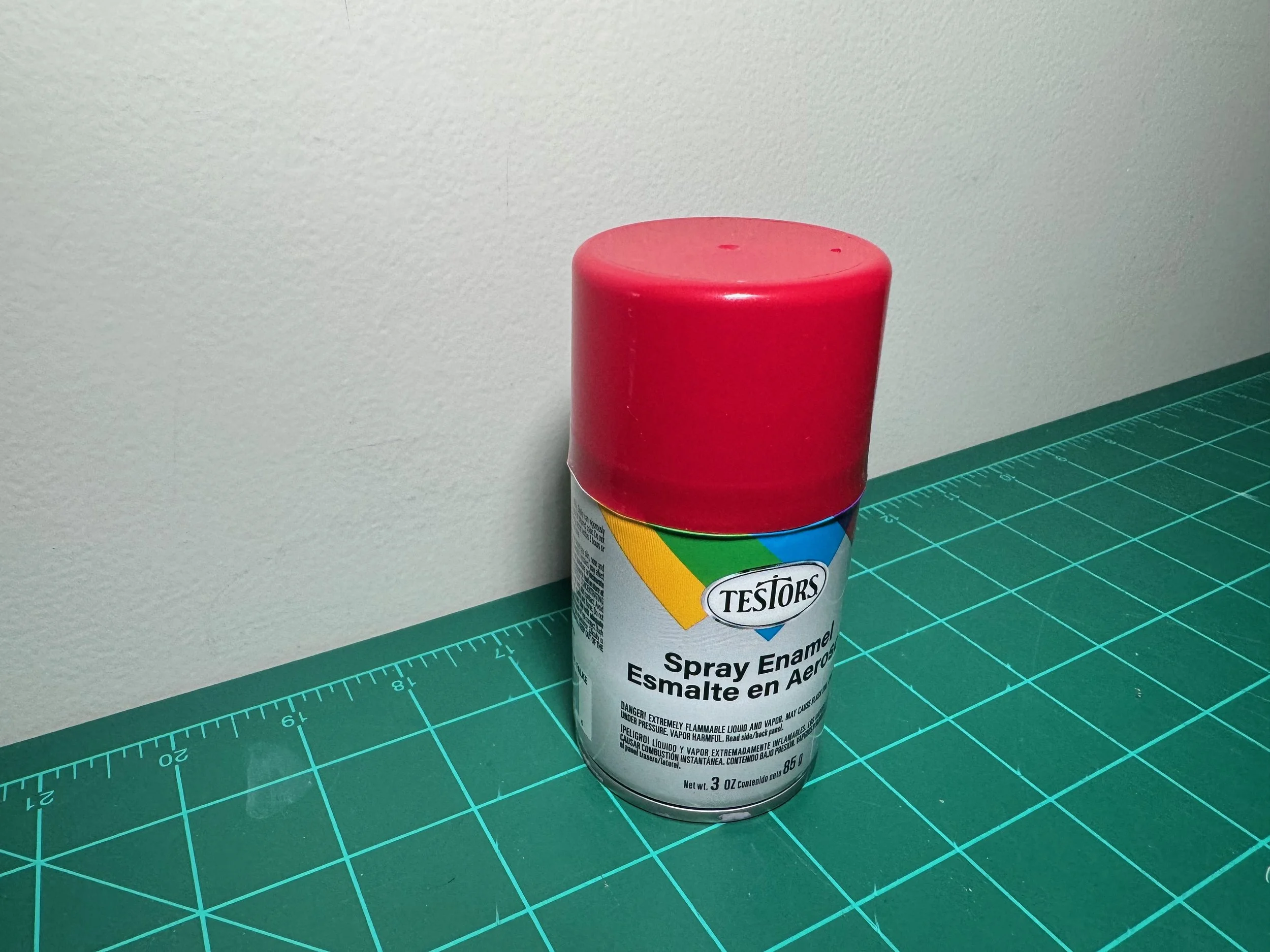 Testors Enamel 3oz.-Spray Enamel Ruby Red Metal Flake #1629T