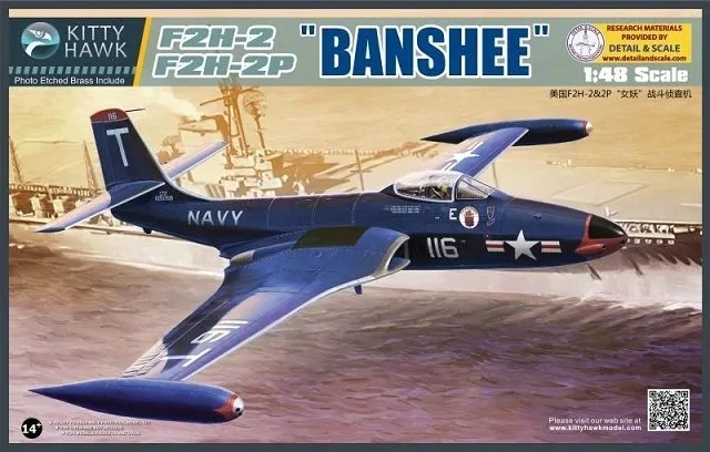 1/48 Kitty Hawk 80131 1/48 F2H-2/F2H-2P Banshee