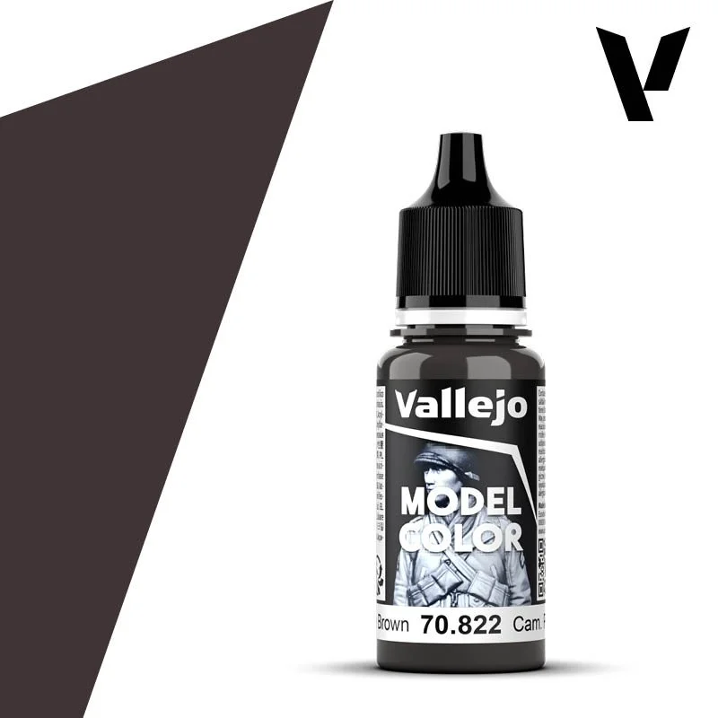 Vallejo 18ml Model Color Camouflage Black Brown (70.822)
