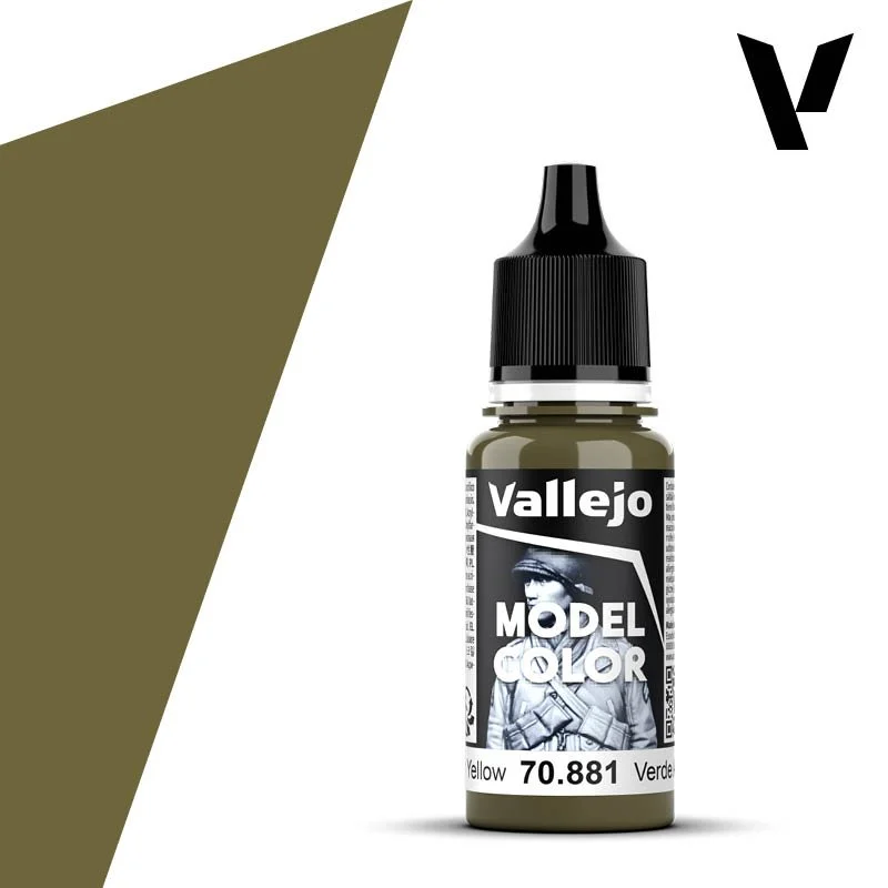 Vallejo 18ml Model Color Green Yellow (70.881)