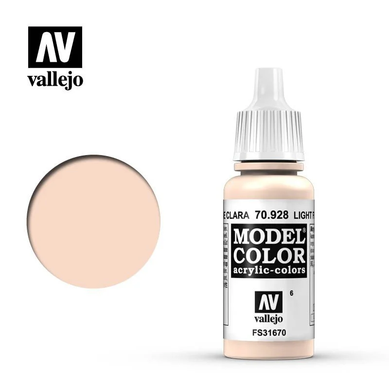 Vallejo 17ml Model Color Light Flesh (70.928)