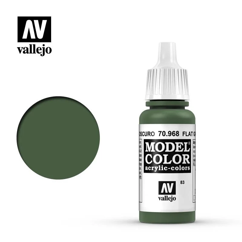 Vallejo 17ml Model Color Flat Green (70.968)
