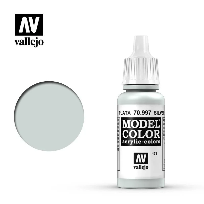 Vallejo 17ml Model Color Silver (70.997)