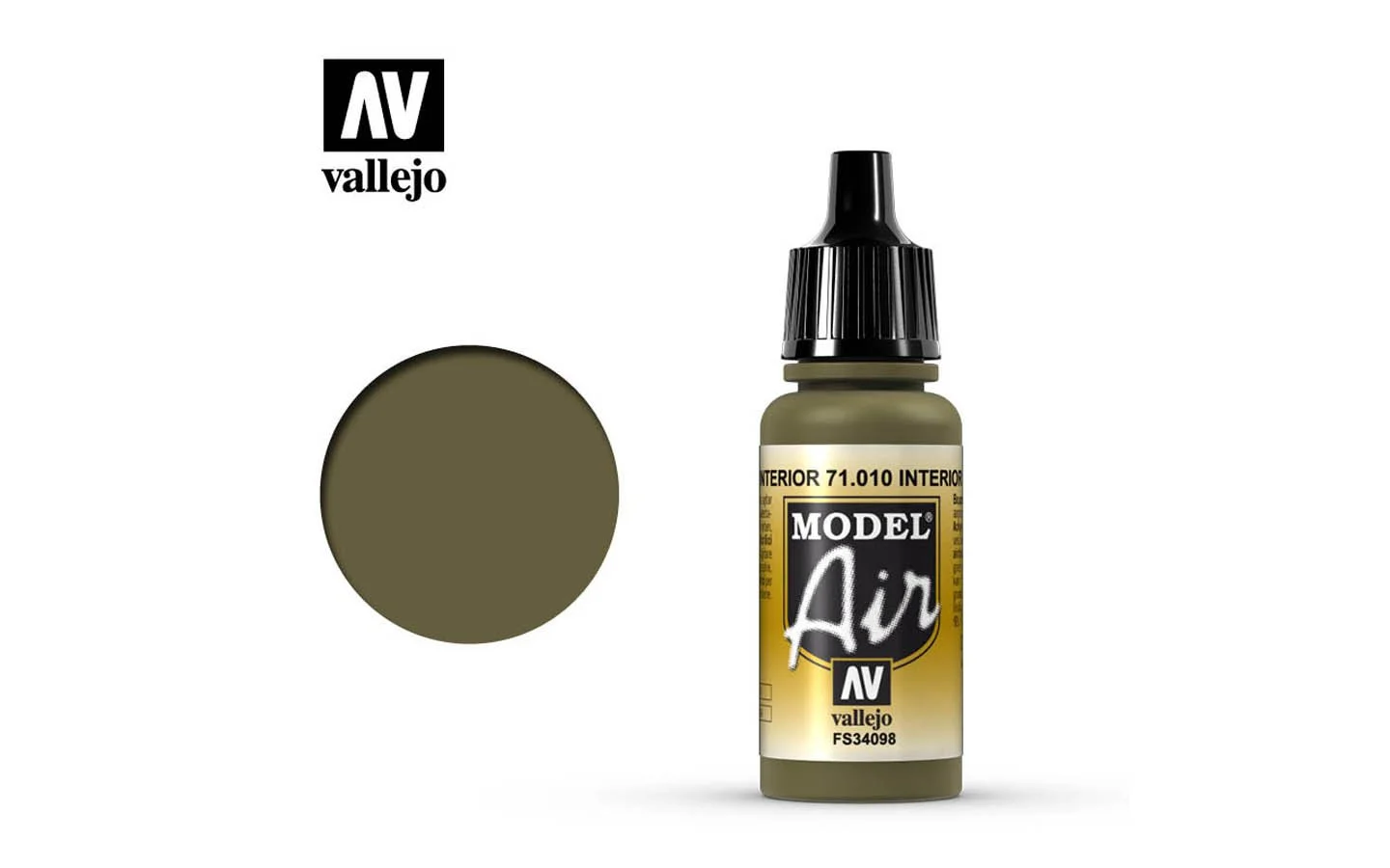 Vallejo 17ml Model Air Interior Green (71.010)