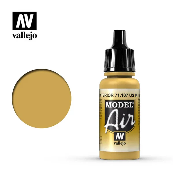 Vallejo 17ml Model Air US Interior Yellow (71.107)