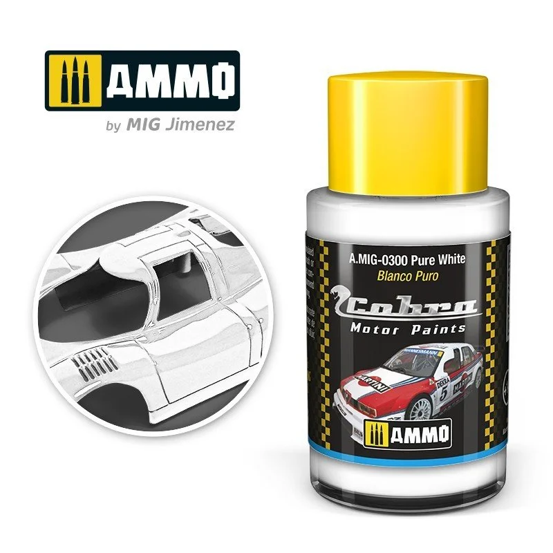 AMMO Cobra Motor Acrylic 30mL Pure White #A.MIG-0300