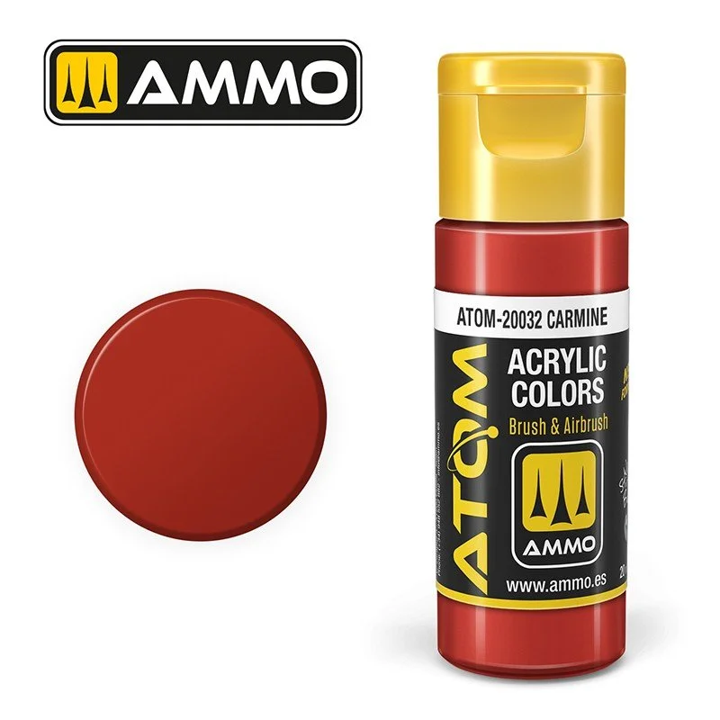 AMMO ATOM ACRYLIC COLOR 20mL Carmine (FS22246) #ATOM-20032