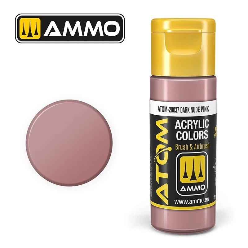AMMO ATOM ACRYLIC COLOR 20mL Dark Nude Pink (FS21433) #ATOM-20037