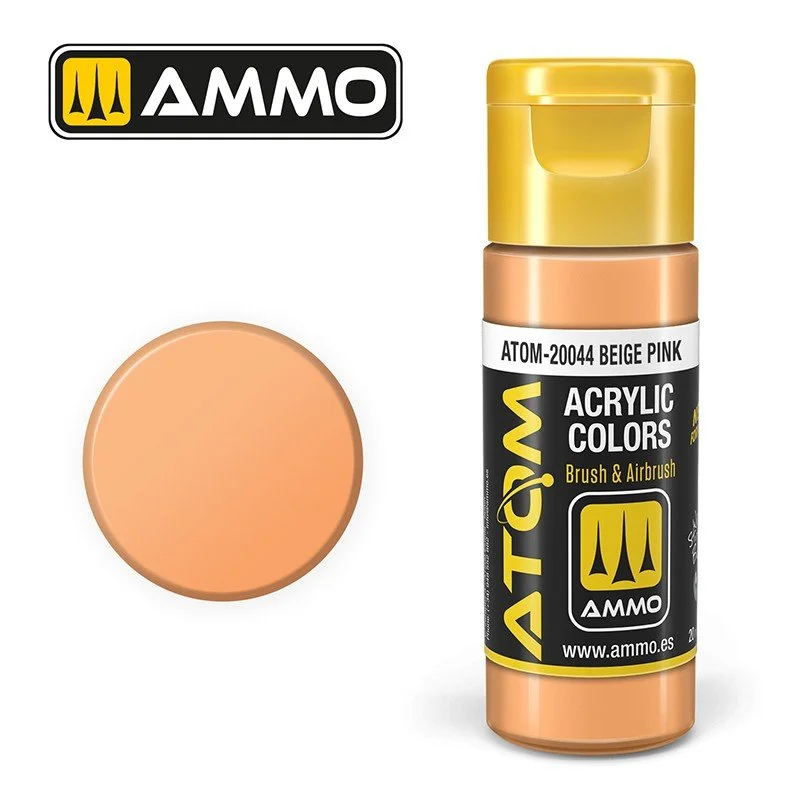 AMMO ATOM ACRYLIC COLOR 20mL Beige Pink #ATOM-20044