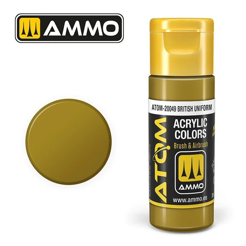AMMO ATOM ACRYLIC COLOR 20mL British Uniform #ATOM-20049